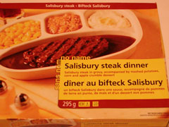 Generic packaging for a generic meal.
