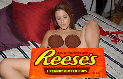 What a peanut butter cup squishing fetishist may look like.