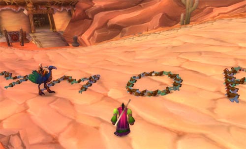 Kind of like this, but with more bodies and less conveniently placed letters.