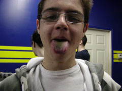Immunity turns you tongue green. That's an unexpected side-effect.